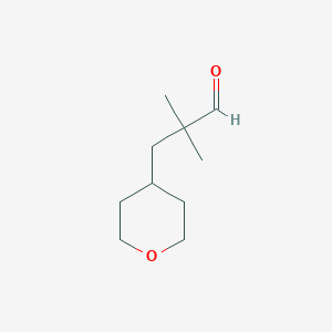 2,2-Dimethyl-3-(oxan-4-yl)propanal