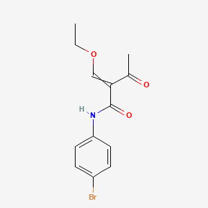 molecular formula C13H14BrNO3 B14595398 N-(4-Bromophenyl)-2-(ethoxymethylidene)-3-oxobutanamide CAS No. 61643-53-6