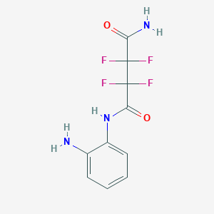 molecular formula C10H9F4N3O2 B14595451 N~1~-(2-Aminophenyl)-2,2,3,3-tetrafluorobutanediamide CAS No. 60351-77-1