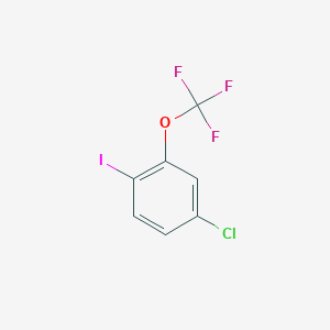 molecular formula C7H3ClF3IO B1459548 4-氯-1-碘-2-(三氟甲氧基)苯 CAS No. 1587729-03-0