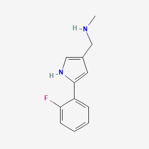 1-(5-(2-fluorophenyl)-1H-pyrrol-3-yl)-N-methylmethanamine