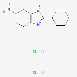 2-cyclohexyl-4,5,6,7-tetrahydro-1H-1,3-benzodiazol-5-amine dihydrochloride