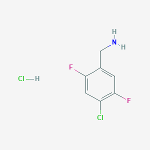 molecular formula C7H7Cl2F2N B1459553 (4-Chloro-2,5-difluorophenyl)methanamine hydrochloride CAS No. 1795513-87-9