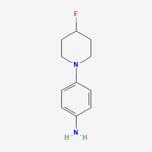 Benzenamine, 4-(4-fluoro-1-piperidinyl)-