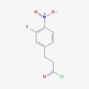 3-(3-Fluoro-4-nitrophenyl)propanoyl chloride
