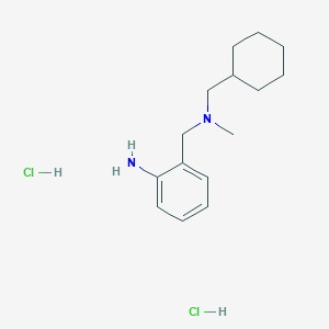 molecular formula C15H26Cl2N2 B1459566 2-{[(环己基甲基)(甲基)氨基]甲基}苯胺二盐酸盐 CAS No. 1803609-95-1