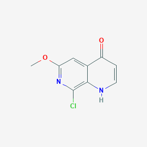 molecular formula C9H7ClN2O2 B1459568 1,7-Naphthyridin-4(1H)-one, 8-chloro-6-methoxy- CAS No. 952059-63-1