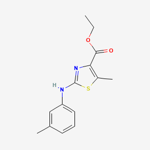 5-Methyl-2-m-tolylaminothiazole-4-carboxylic acid ethyl ester
