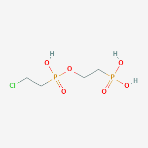2-(2-Chloroethyl(hydroxy)phosphoryl)oxyethylphosphonic acid