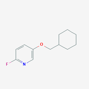 molecular formula C12H16FNO B1459601 5-Cyclohexylmethoxy-2-fluoropyridine CAS No. 1551963-53-1