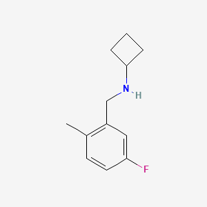 N-[(5-fluoro-2-methylphenyl)methyl]cyclobutanamine