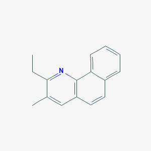 molecular formula C16H15N B14596054 Benzo[h]quinoline, 2-ethyl-3-methyl- CAS No. 61077-84-7