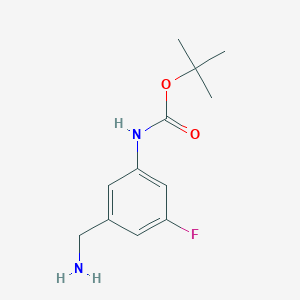 tert-butyl N-[3-(aminomethyl)-5-fluorophenyl]carbamate
