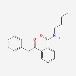 molecular formula C19H21NO2 B14596144 Benzamide, N-butyl-2-(phenylacetyl)- CAS No. 60984-30-7