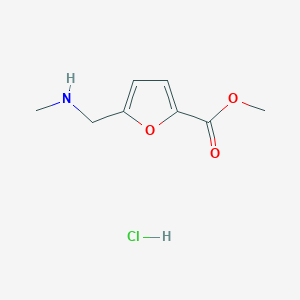 molecular formula C8H12ClNO3 B1459625 Methyl 5-[(methylamino)methyl]furan-2-carboxylate hydrochloride CAS No. 1803588-44-4
