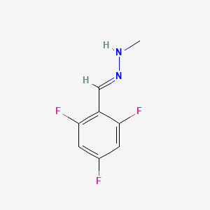 molecular formula C8H7F3N2 B1459627 1-Methyl-2-[(2,4,6-trifluorophenyl)methylidene]hydrazine CAS No. 1264837-70-8