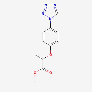 molecular formula C11H12N4O3 B1459630 Methyl 2-[4-(1H-tetrazol-1-yl)phenoxy]propanoate CAS No. 1706435-73-5