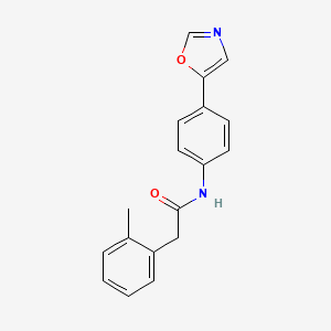 Benzeneacetamide, 2-methyl-N-[4-(5-oxazolyl)phenyl]-