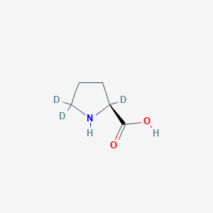 molecular formula C5H9NO2 B1459637 DL-Proline-d3 