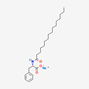 molecular formula C25H40NNaO3 B1459646 N-Hexadecanoyl-phenylalaninemonosodiumsalt CAS No. 32190-55-9