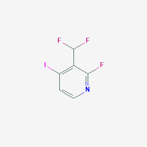 molecular formula C6H3F3IN B1459649 3-(Difluoromethyl)-2-fluoro-4-iodopyridine CAS No. 1446786-38-4