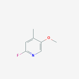 molecular formula C7H8FNO B1459656 2-Fluoro-5-methoxy-4-methylpyridine CAS No. 1227596-15-7