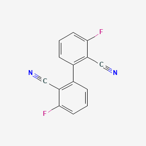 2-(2-Cyano-3-fluorophenyl)-6-fluorobenzonitrile