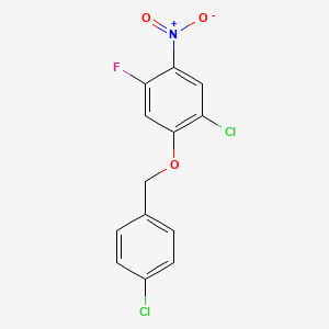 1-Chloro-2-[(4-chlorobenzyl)oxy]-4-fluoro-5-nitrobenzene