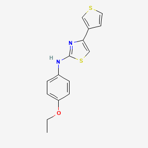 molecular formula C15H14N2OS2 B1459662 N-(4-ethoxyphenyl)-4-(thiophen-3-yl)-1,3-thiazol-2-amine CAS No. 1797206-90-6