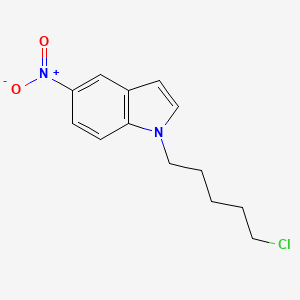 molecular formula C13H15ClN2O2 B14596662 1-(5-Chloropentyl)-5-nitro-1H-indole CAS No. 61205-62-7