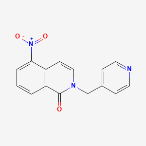 5-Nitro-2-(pyridin-4-ylmethyl)-1,2-dihydroisoquinolin-1-one