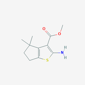 methyl 2-amino-4,4-dimethyl-4H,5H,6H-cyclopenta[b]thiophene-3-carboxylate