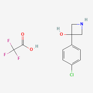 3-(4-Chlorophenyl)azetidin-3-ol, trifluoroacetic acid