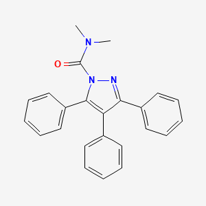 molecular formula C24H21N3O B14596753 N,N-Dimethyl-3,4,5-triphenyl-1H-pyrazole-1-carboxamide CAS No. 60326-07-0