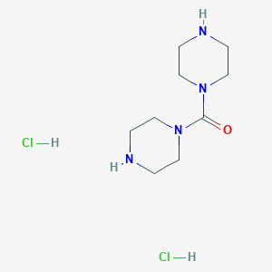 molecular formula C9H20Cl2N4O B1459685 Di(1-piperazinyl)methanone Dihydrochloride CAS No. 208711-30-2