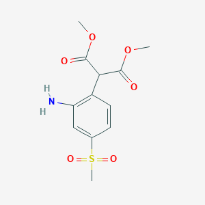 1,3-Dimethyl 2-(2-amino-4-methanesulfonylphenyl)propanedioate