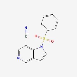 1-Benzenesulfonyl-7-cyano-5-azaindole
