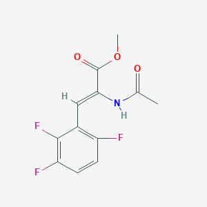 molecular formula C12H10F3NO3 B1459702 methyl (2Z)-2-acetamido-3-(2,3,6-trifluorophenyl)prop-2-enoate CAS No. 1616502-86-3