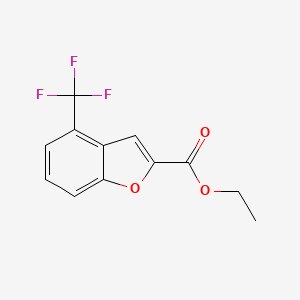 B1459703 Ethyl 4-(trifluoromethyl)benzofuran-2-carboxylate CAS No. 1286744-03-3