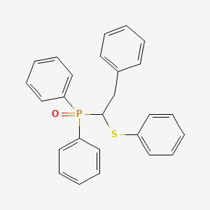 molecular formula C26H23OPS B14597107 Phosphine oxide, diphenyl[2-phenyl-1-(phenylthio)ethyl]- CAS No. 61173-98-6