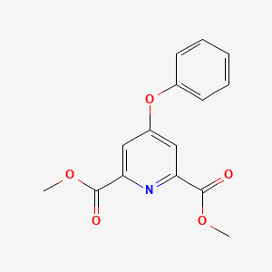 molecular formula C15H13NO5 B1459732 Dimethyl 4-phenoxypyridine-2,6-dicarboxylate CAS No. 1067899-79-9