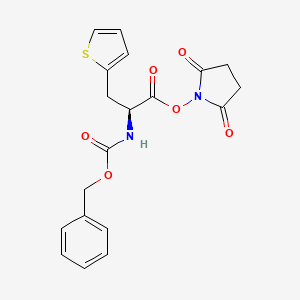 molecular formula C19H18N2O6S B1459750 (S)-2-Benzyloxycarbonylamino-3-thiophen-2-yl-propionic acid 2,5-dioxo-pyrrolidin-1-yl ester CAS No. 1799661-04-3