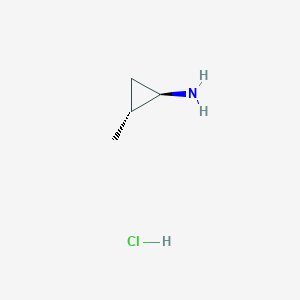 molecular formula C4H10ClN B1459752 trans-2-Methylcyclopropanamine hydrochloride CAS No. 97291-62-8