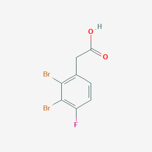 molecular formula C8H5Br2FO2 B1459753 2,3-Dibromo-4-fluorophenylacetic acid CAS No. 1804418-57-2