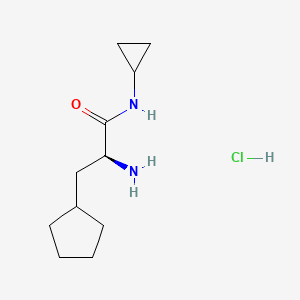 (S)-2-amino-3-cyclopentyl-N-cyclopropylpropanamide hydrochloride