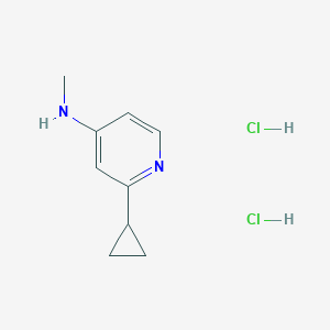 2-Cyclopropyl-N-methylpyridin-4-amine dihydrochloride