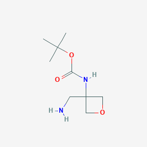 tert-butyl N-[3-(aminomethyl)oxetan-3-yl]carbamate
