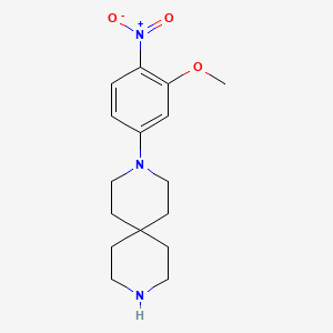 3-(3-Methoxy-4-nitrophenyl)-3,9-diazaspiro[5.5]undecane