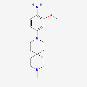 2-Methoxy-4-(9-methyl-3,9-diazaspiro[5.5]undecan-3-yl)aniline
