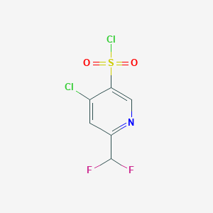 4-Chloro-6-(difluoromethyl)pyridine-3-sulfonyl chloride